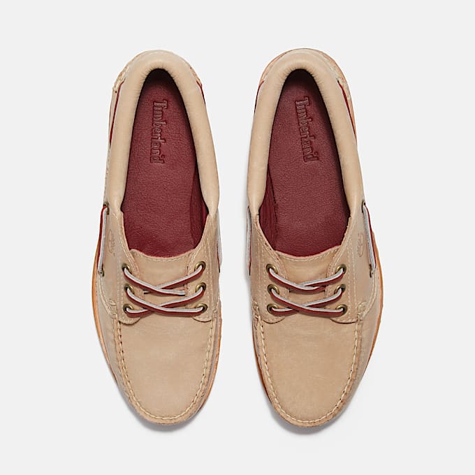 Chaussure bateau Noreen pour femme en Beige
