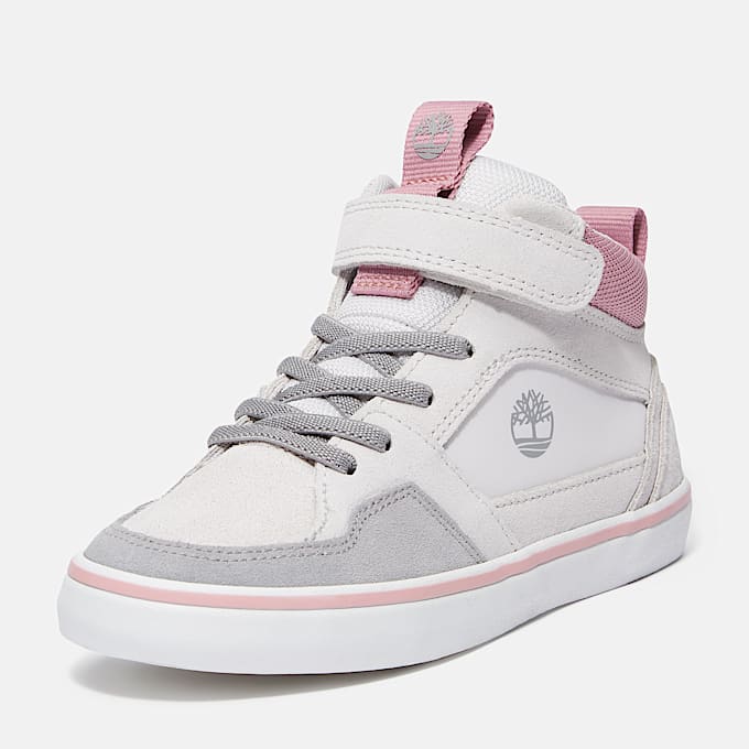 Stone Jump Hook-and-Loop Trainer for Youth in Light Grey
