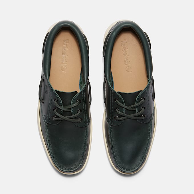 Chaussure bateau Portofino Pier pour homme en vert foncé