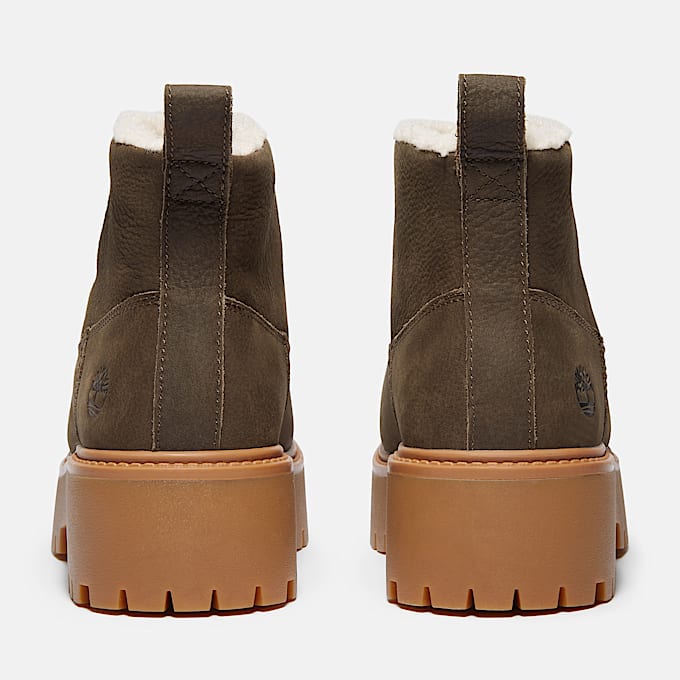 Stone Street Boot mit warmem Futter und Plateausohle für Damen in Dunkelbraun
