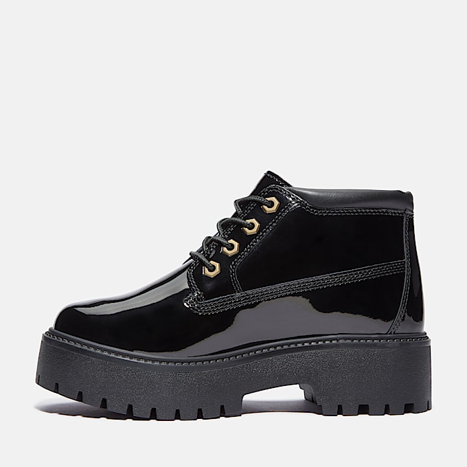Wasserdichter Stone Street Boot mit Plateausohle für Damen in Schwarz
