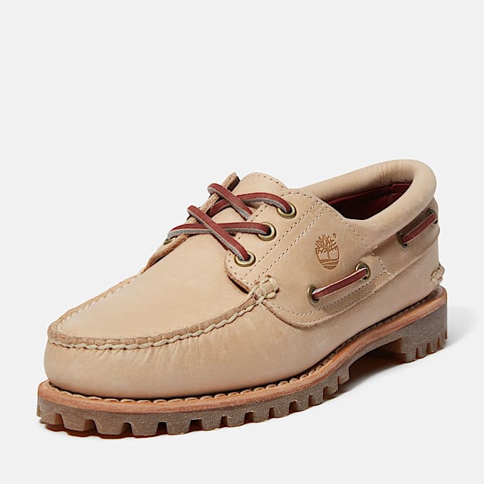 Chaussure bateau Noreen pour femme en Beige