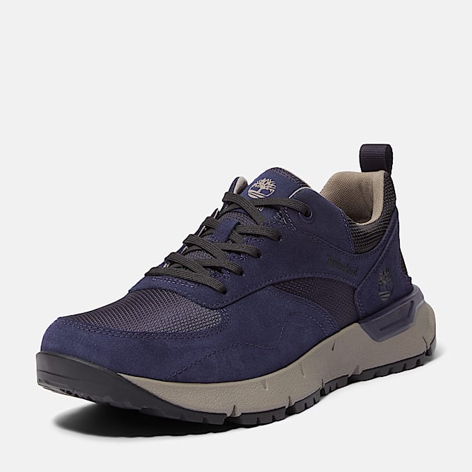 Basket Voyager Park pour homme en MAILLE BLEU MARINE