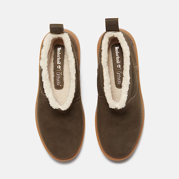 Stone Street Boot mit warmem Futter und Plateausohle für Damen in Dunkelbraun