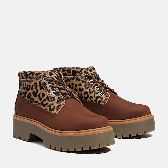 Stone Street Platform Boot for Women in Brown