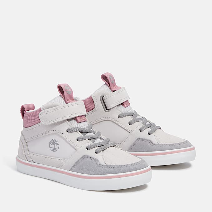 Sneaker con Velcro Stone Jump da Bambino (dal 20 al 30) in grigio chiaro