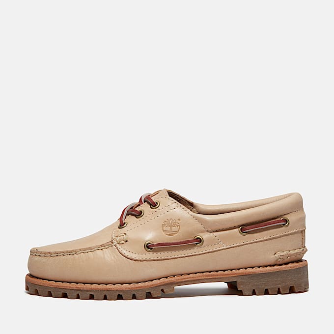 Chaussure bateau Noreen pour femme en Beige