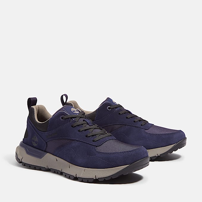 Basket Voyager Park pour homme en MAILLE BLEU MARINE