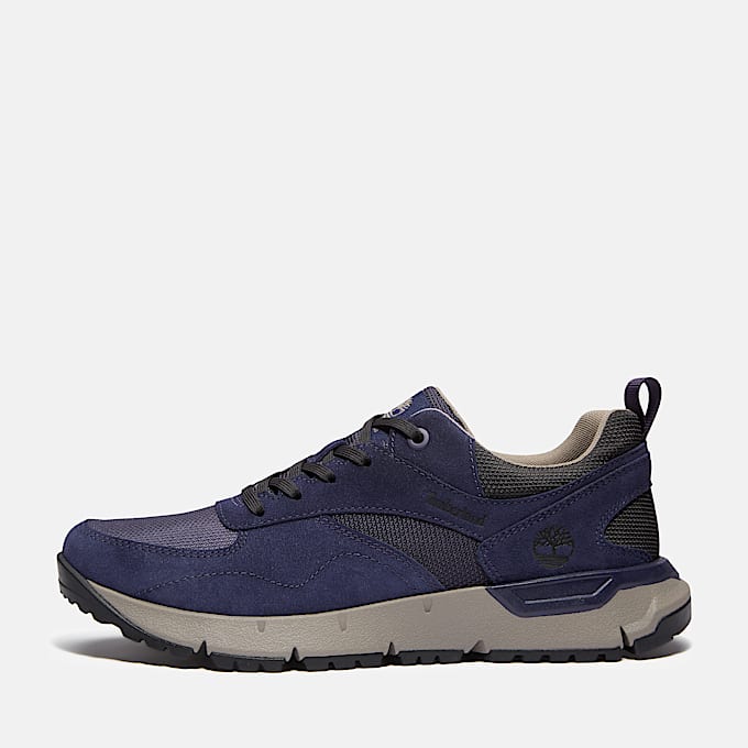 Basket Voyager Park pour homme en MAILLE BLEU MARINE