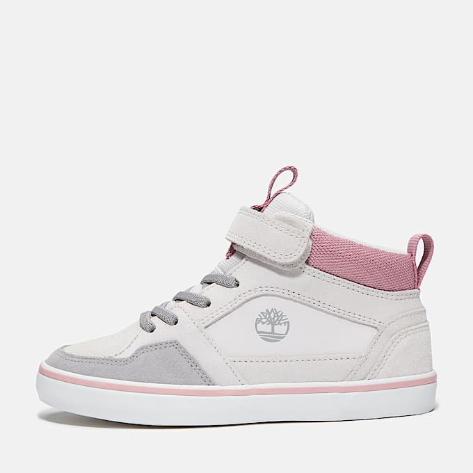 Stone Jump Hook-and-Loop Trainer for Youth in Light Grey