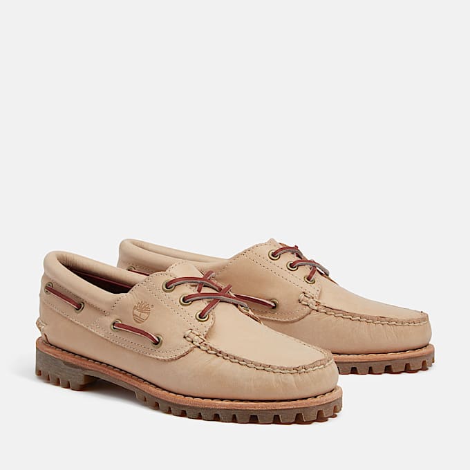 Chaussure bateau Noreen pour femme en Beige