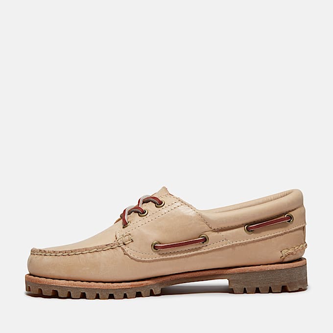 Chaussure bateau Noreen pour femme en Beige