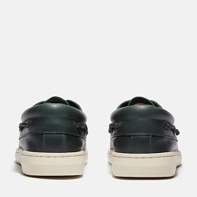 Chaussure bateau Portofino Pier pour homme en vert foncé