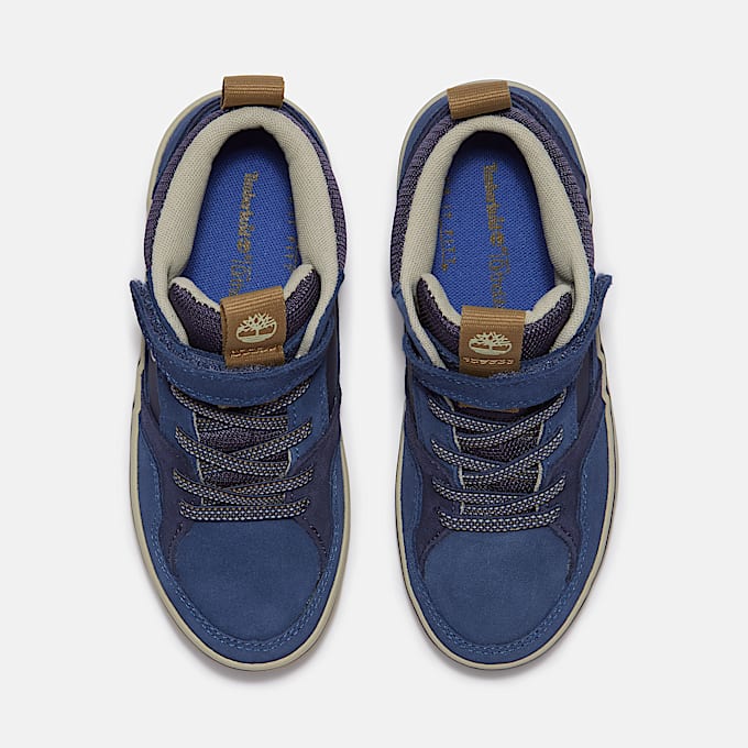 Stone Jump Mid Trainer for Youth in Dark Blue