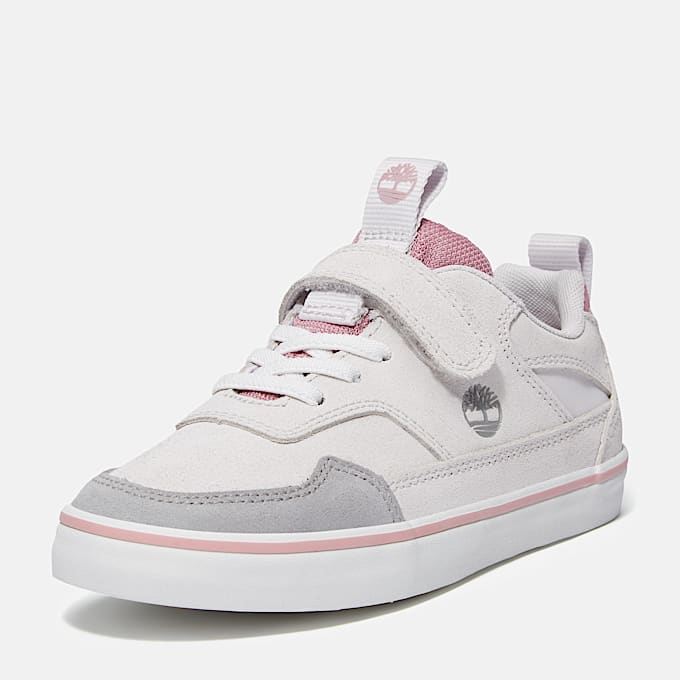 Stone Jump Hook-and-Loop Trainer for Youth in Light Grey