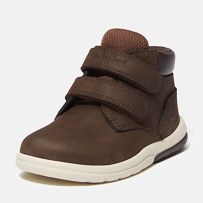Toddle Tracks Hook & Loop Boot for Toddler in Dark Brown