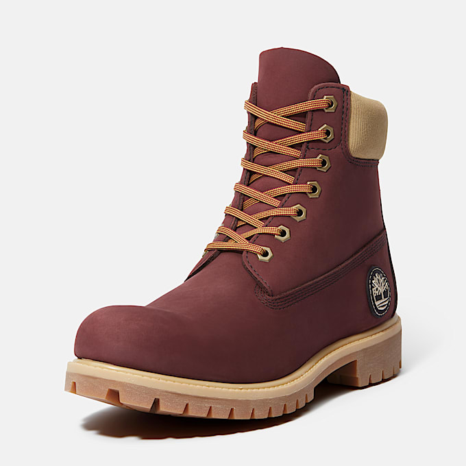 Wasserdichter Timberland® Premium 6-Inch Boot für Herren in Burgunderrot