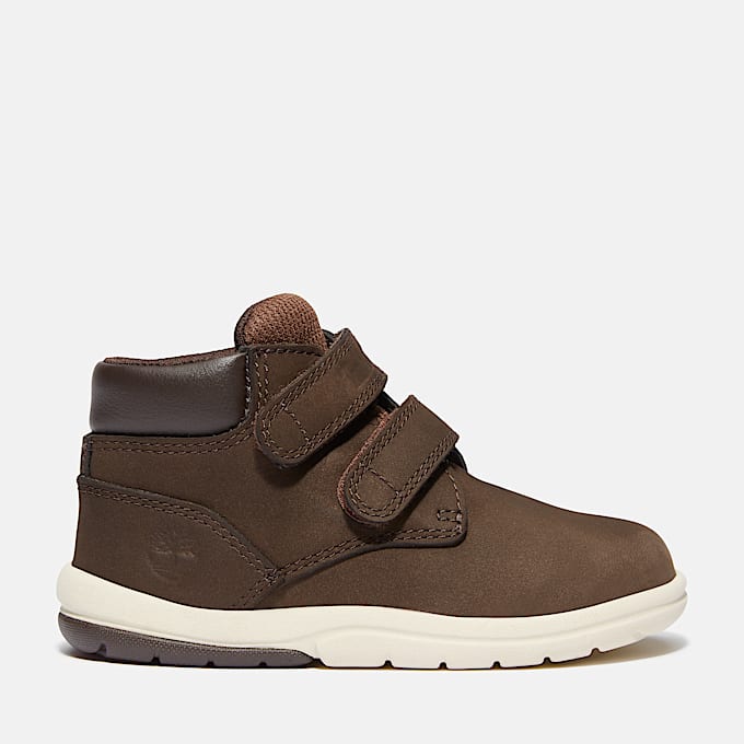 Toddle Tracks Hook & Loop Boot for Toddler in Dark Brown - 1