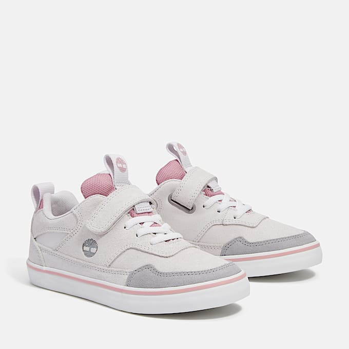 Stone Jump Hook-and-Loop Trainer for Youth in Light Grey