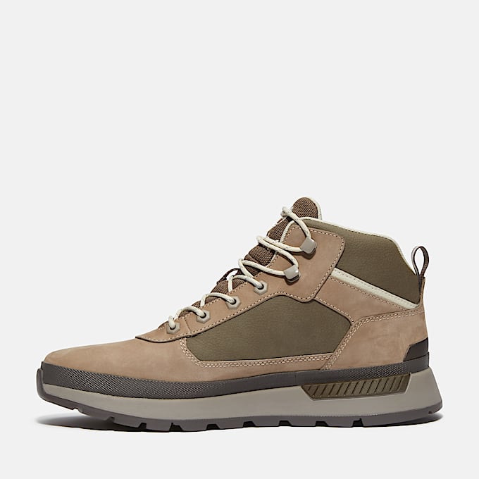 Field Trekker Halfhoge Sneaker voor heren in Grijs/Bruin