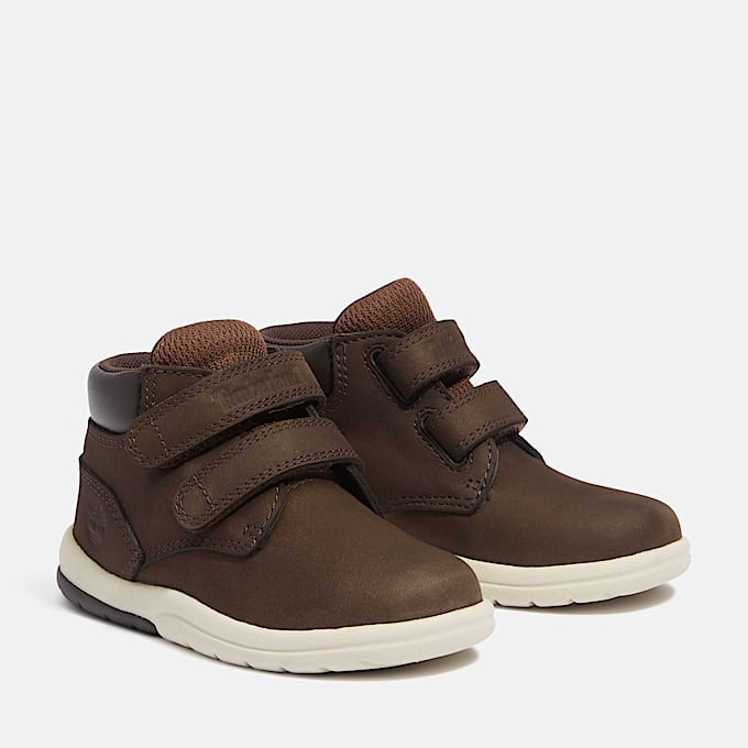 Toddle Tracks Hook & Loop Boot for Toddler in Dark Brown