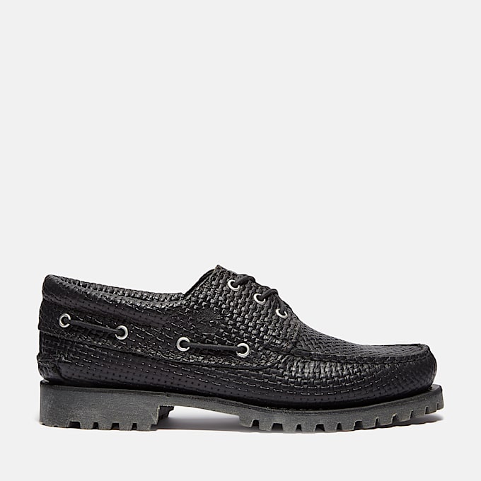 Scarpa da Barca Timberland® Authentic 3-Eye Lug Handsewn da Uomo in colore nero - 1