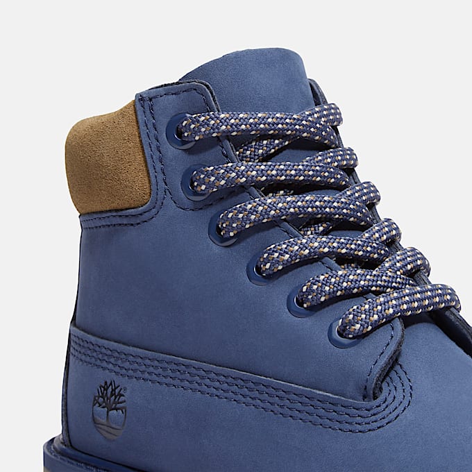 Bota Impermeável Timberland® Premium 6-Inch para Jovem em azul-escuro