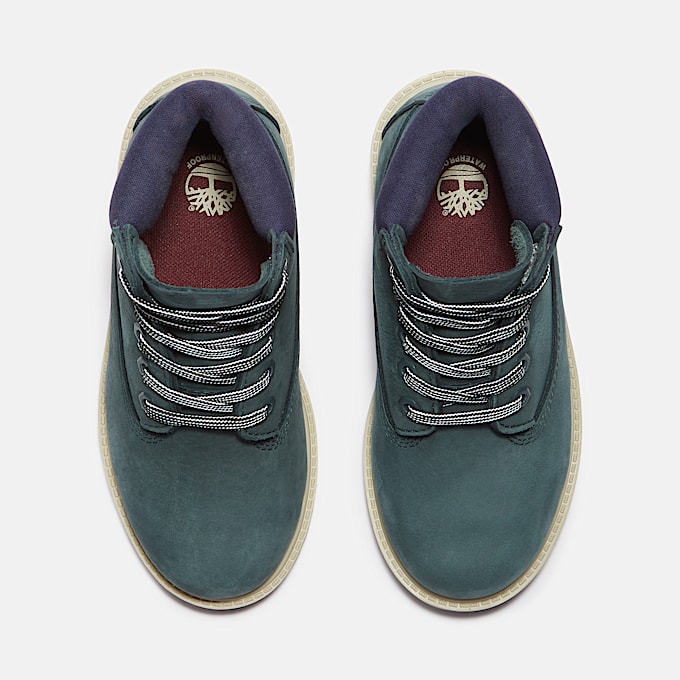 Scarponcino Impermeabile Timberland® Premium 6-Inch da Bambino (dal 30,5 al 35) in verde scuro