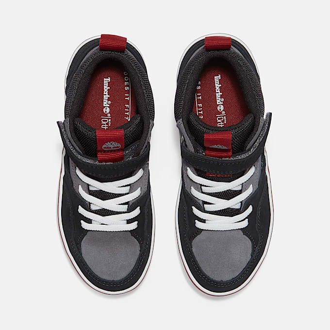 Stone Jump Hook-and-Loop Trainer for Youth in Dark Grey