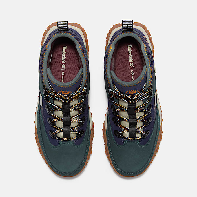 GreenStride™ Motion 6 Mid Waterproof Trainer for Junior in Dark Green