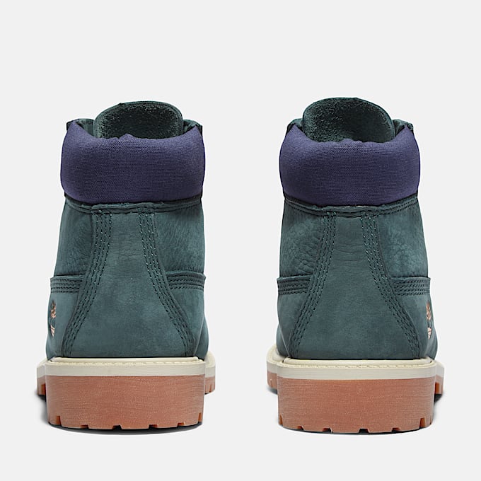 Scarponcino Impermeabile Timberland® Premium 6-Inch da Bambino (dal 30,5 al 35) in verde scuro