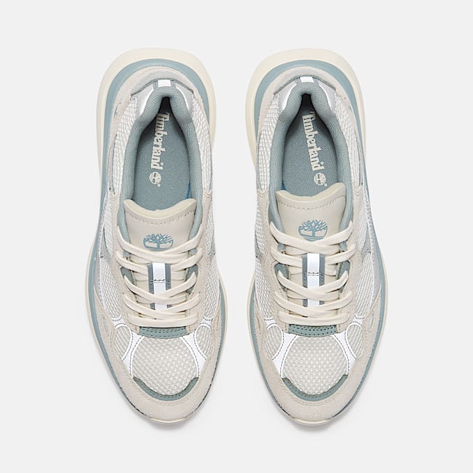 Hazel Lane Sneaker voor dames in Beige/Lichtblauw
