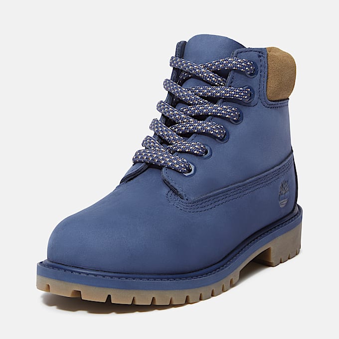 Bota Impermeável Timberland® Premium 6-Inch para Jovem em azul-escuro