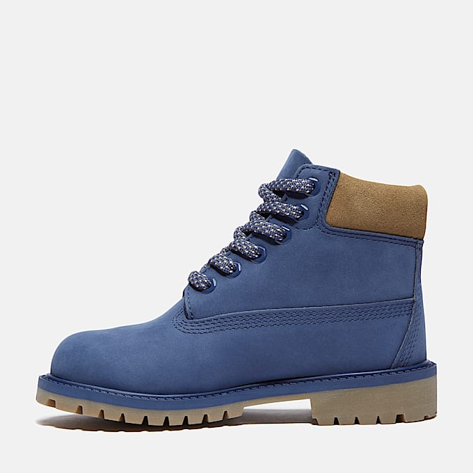 Bota Impermeável Timberland® Premium 6-Inch para Jovem em azul-escuro
