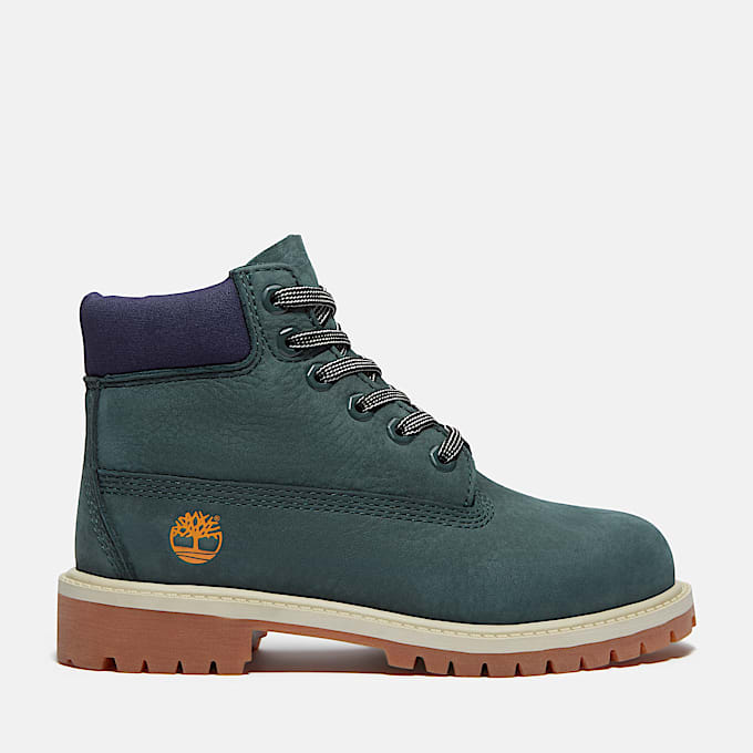 Scarponcino Impermeabile Timberland® Premium 6-Inch da Bambino (dal 30,5 al 35) in verde scuro - 1