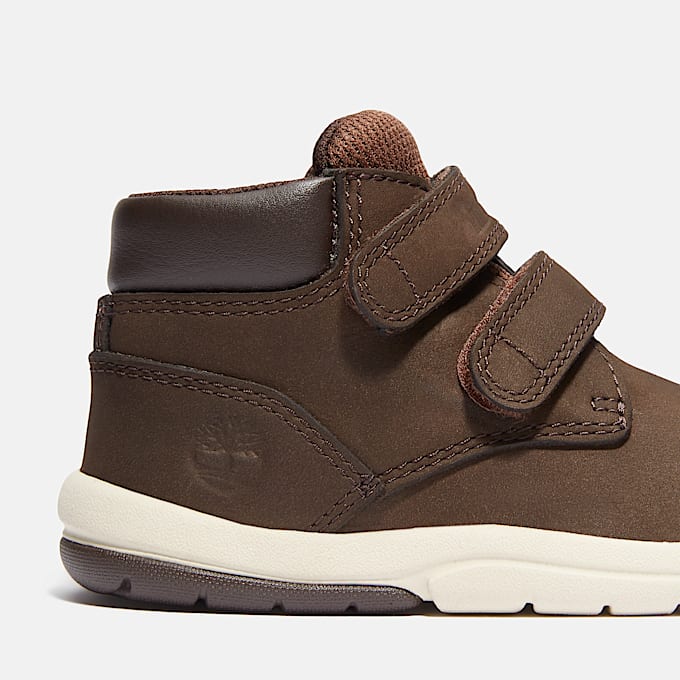 Toddle Tracks Hook & Loop Boot for Toddler in Dark Brown