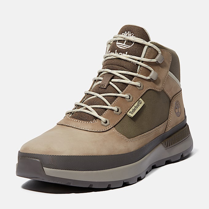 Field Trekker Halfhoge Sneaker voor heren in Grijs/Bruin