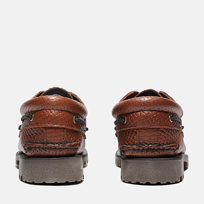 Chaussure bateau authentique cousue main à 3 œillets Timberland® pour homme en marron