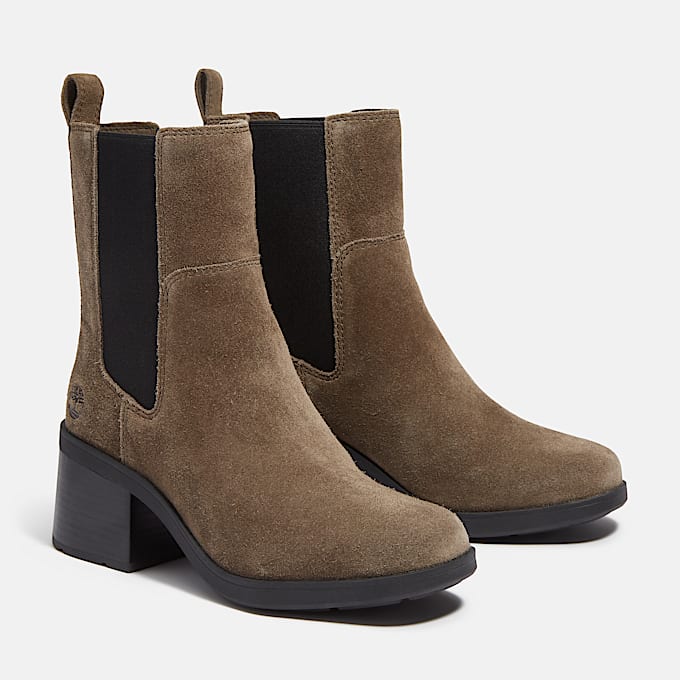 Stivale Chelsea Bellevaux da Donna in marrone scuro/colore nero