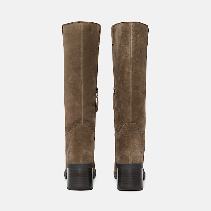 Bellevaux Tall Zip-up Boot for Women in Dark Brown