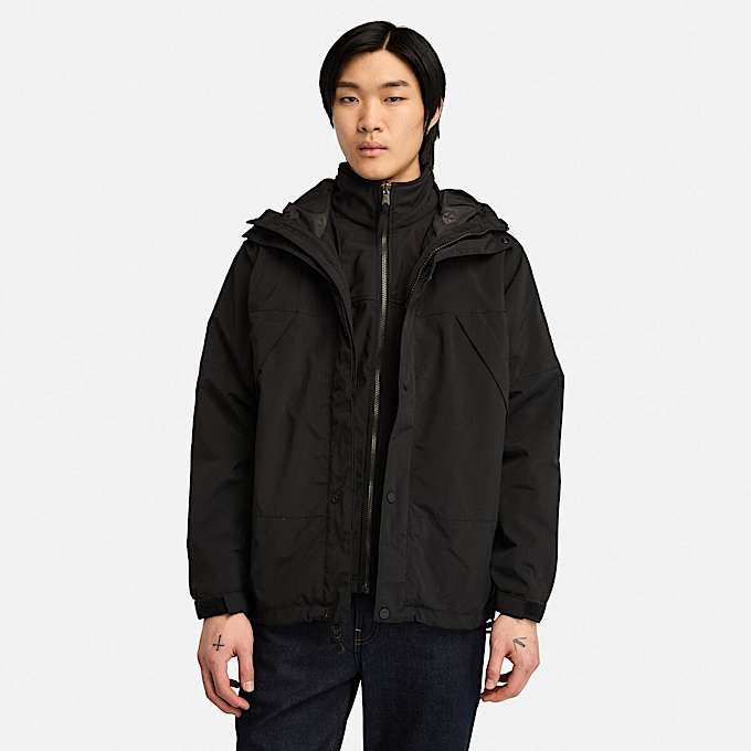 Veste 3-en-1 imperméable Winnick pour homme en noir - 1