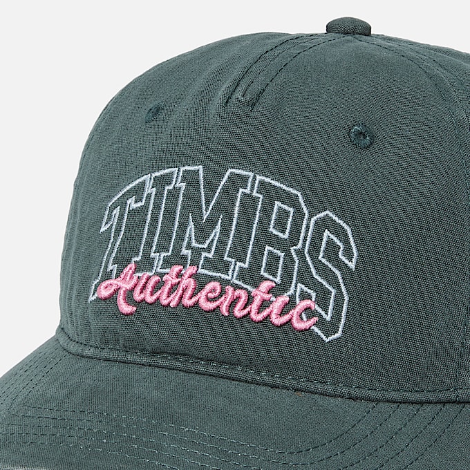 Collegiate Baseball Cap for Women in Dark Green