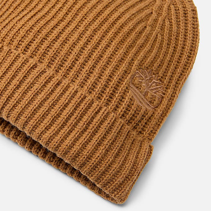 Wool Blend Beanie in Yellow