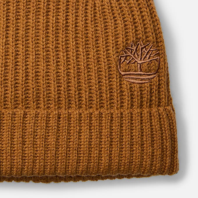 Wool Blend Beanie in Yellow