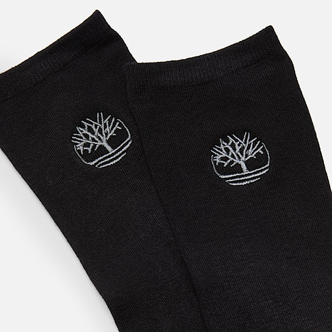Leichte Timberland® Crew Thermosocken im 2er-Pack für Damen in Schwarz