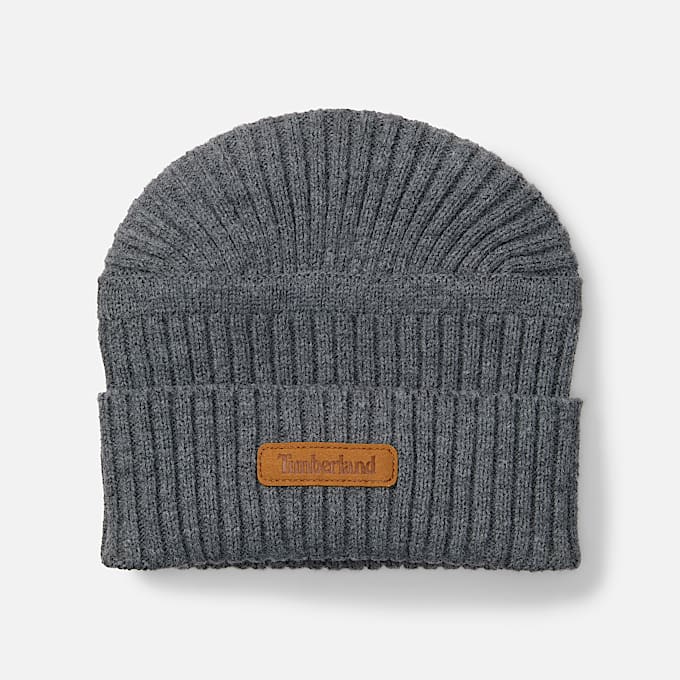 Gulf Beach Ribbed Beanie in Dark Grey - 1