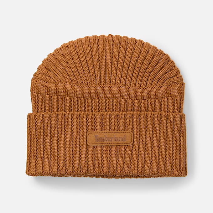 Gulf Beach Ribbed Beanie in Yellow - 1