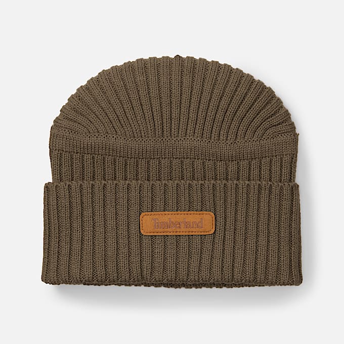 Gulf Beach Ribbed Beanie in Green - 1