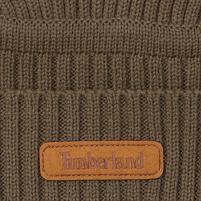 Gulf Beach Ribbed Beanie in Green