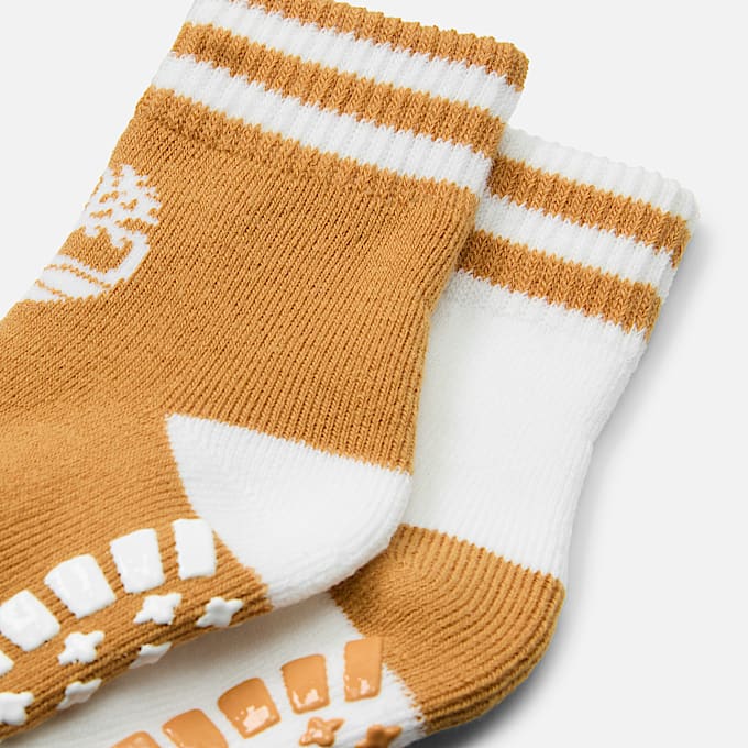 Lot de 2 paires de chaussons bottines Timberland® pour bébé/tout-petit en jaune